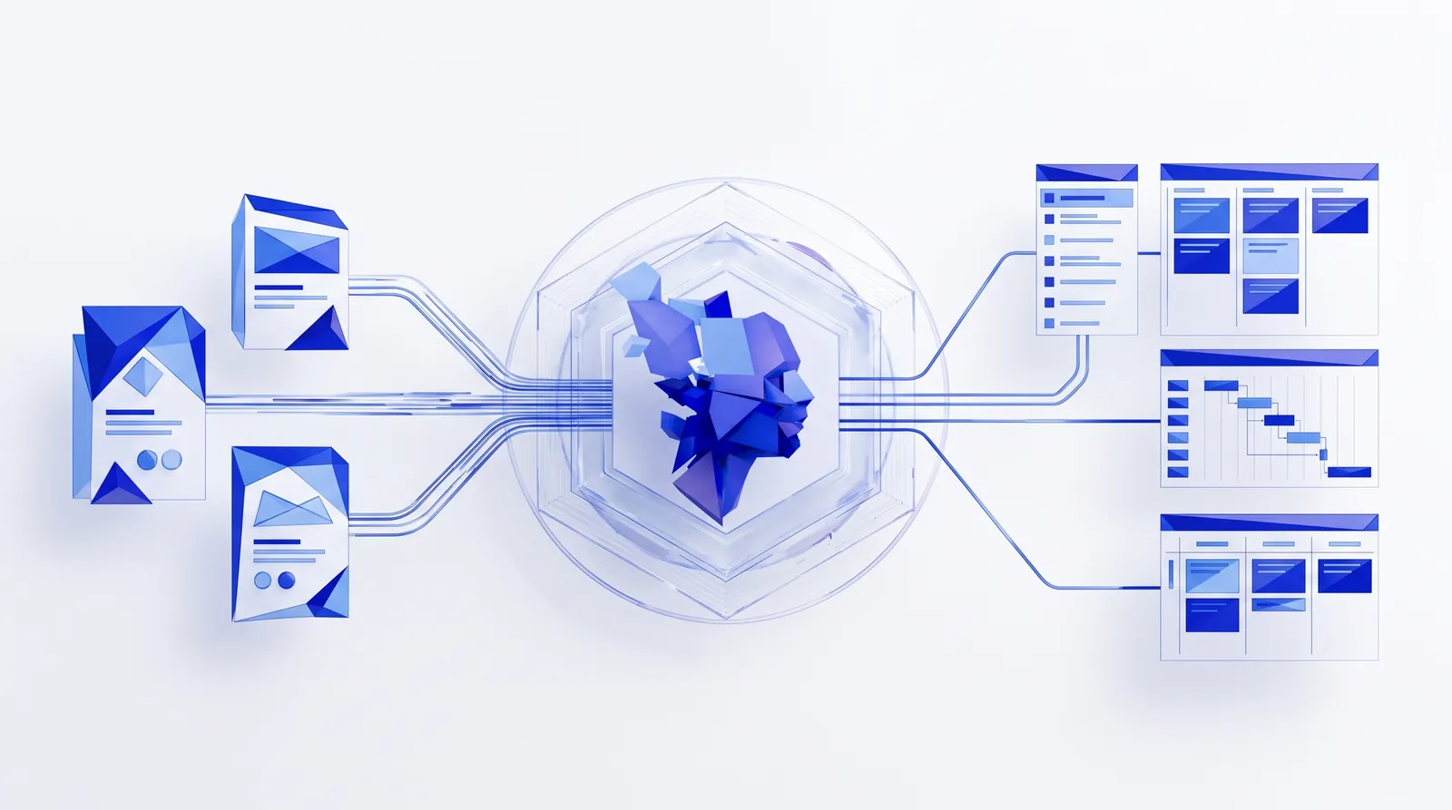 Documents flow through Archy and come out as clear, structured pages.